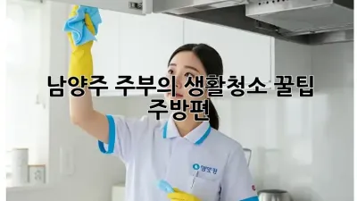 남양주 주부의 ✨생활청소 꿀팁✨ 주방편 🍳